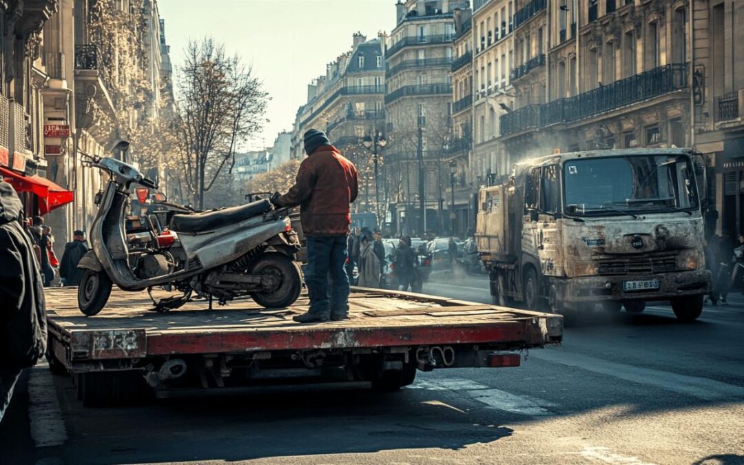 Enlèvement épave scooter moto gratuit à Paris : Guide complet pour se débarrasser de son deux-roues